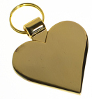 R5536 Gold Heart Pet tag