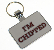 R5545 Im Chipped Pet Tag - Engravable & Gifts/Pet Tags