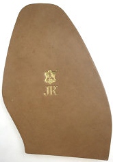 JR Rendenbach Size H11 Extra Large Pointed Toe 5.0-5.4mm Leather 1/2 Soles (10pair) - Shoe Repair Materials/Leather Soles