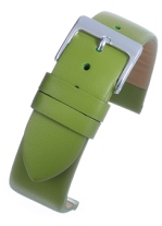 W114 lime Green Calf Leather Watch Strap Matt Finish with Nubuck Lining - Watch Straps/Main Range