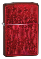 Zippo 29824 60004598 Iced Zippo Flame Design Candy Apple Red