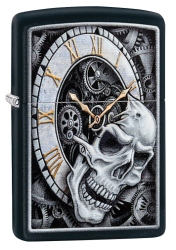 Zippo 60004591 29854 Skull Clock Design - Zippo/Zippo Lighters