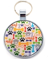 R5558 Pet Tag Patterned - Engravable & Gifts/Pet Tags