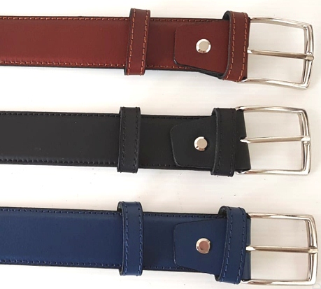 Leather Stitched Belt Extra Long 404435 - Leather Goods & Bags/Belts