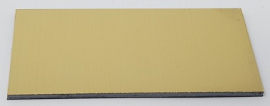 Metallic Micro Laminates 1.6mm Brushed Gold on Black Interior (to be cut)