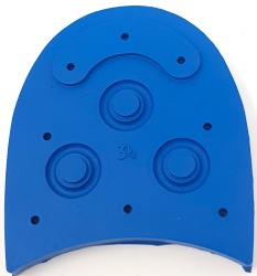 Sovereign Studded Tops 10mm Blue (pair) - Shoe Repair Materials/Heels-Mens