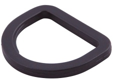 D Ring Black Plastic