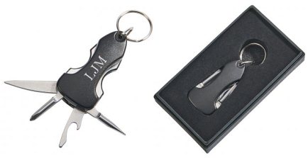 R8879 Key Ring Multi Tool Heavy Duty with LED Light (In display box) - Engravable & Gifts/Gifts