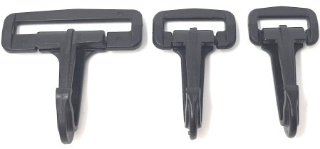 Black Plastic Snap Hook - Fittings/Plastic Fittings