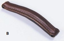 Leather Handles Raised for Brief Cases 155mm x 25mm MANCLB