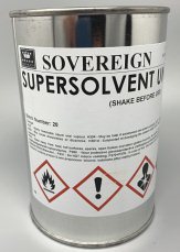 Sovereign Super Solvent Universal Thinners 1 Litre 34381C - Shoe Repair Products/Adhesives & Finishes