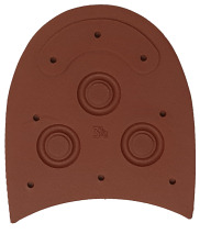 Sovereign Studded Tops 10mm Brick Red (pair) - Shoe Repair Materials/Heels-Mens