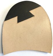 Premium Leather 1/4 Rubbers 8mm Dovetail (10 pair) - Shoe Repair Materials/Heels-Mens