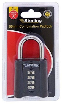 CPL155 55mm Double Locking 4 Dial Combination Padlock - Locks & Security Products/Padlocks & Hasps