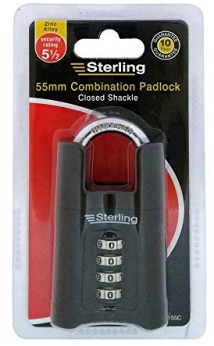 CPL155C 55mm Double Locking 4 Dial Combination Padlock