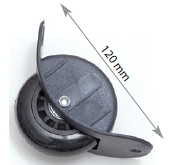 WL040C Curved Case Wheel 68mm - Fittings/Case Wheels