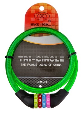 Tri-Circle Combination Locking cable - Locks & Security Products/Chains