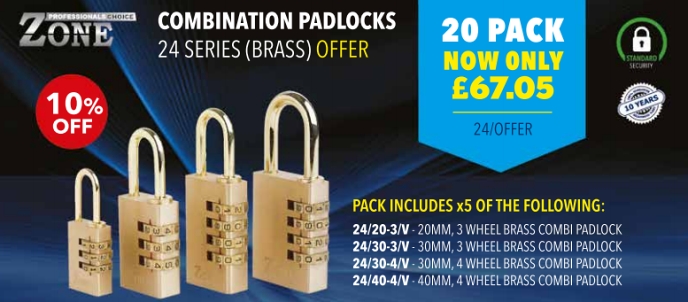 ...Zone Comination Padlocks (pack of 20) - Locks & Security Products/Padlocks & Hasps