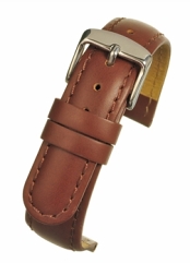 W101P Light Brown Padded Calf Leather Watch Strap - Watch Straps/Main Range