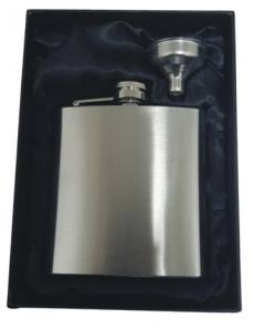 FLASK2 - 7oz Flask Steel in Gift Box - Engravable & Gifts/Flasks