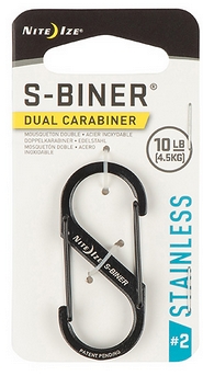 S-Biner� Stainless Steel Dual Carabiner SB2-03-01 - Engravable & Gifts/Victorinox Swiss Army Knives