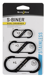 S-Biner� Stainless Steel Dual Carabiner Combo 3 Pack SB234-03-01