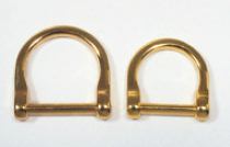 81876 Gold Screw Pin D Ring - Fittings/Fasteners