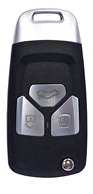 Hook 4092 KD075 - AUDI INSPIRED 3 BUTTON REMOTE WITH ID46 CHIP KEYDIY
