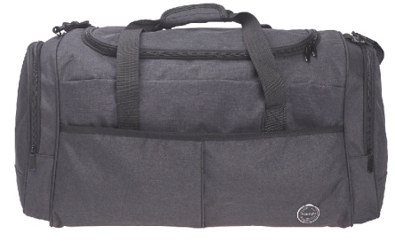 2636 60cm/24 Holdall with 2 Side Pockets & Front Zip Pocket - Leather Goods & Bags/Holdalls & Bags