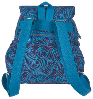 2504 Crinkled Nylon Back Pack with 2 Zips 2 Pockets - Leather Goods & Bags/Back Packs