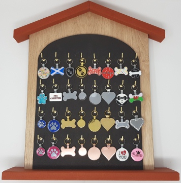 .....Pet Tag Display Stand 32 Hooks (includes 64 assorted tags)