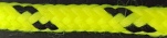 Hiking Boot Laces 150cm Loose Flo Yellow / Black wide (per pair)