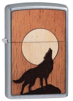 Zippo 49043 207 Woodchuck Howling Wolf SPECIAL ORDER - Zippo/Zippo Lighters