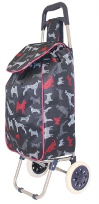 JBST06 Dogs Shopping Trolley 56cm x 31cm x 22cm - Leather Goods & Bags/Shopping Trolleys