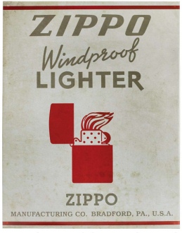 Zippo Rustic Tin Sign - Zippo/Zippo Displays