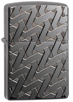 Zippo 49173 60005201 Black Ice Deep Carve Geometric Weave Design - Zippo/Zippo Lighters