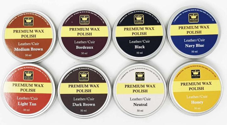 .....Sovereign Premium Wax Polish 50ml Tin (pack 12) - Sovereign Shoe Care/Leather Care