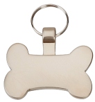 R5520 Bone Brushed Chrome 35mm wide Pet Tags - Engravable & Gifts/Pet Tags