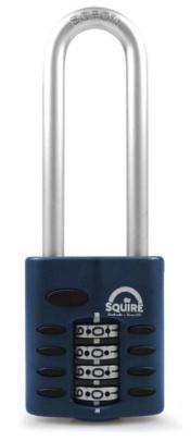 Squire CP40/2.5 - Weather Resistant 40mm Combination Padlock - 4 wheel - Long Shackle 2.5 - Locks & Security Products/Padlocks & Hasps