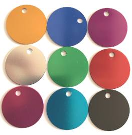Round Disc Aluminium Pet Tags 30mm - Engravable & Gifts/Pet Tags