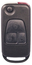 RMME07-CASE Mercedes 3 Button Remote - CASE ONLY HOOK 4105 - Keys/Remote Fobs
