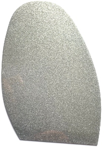 CL Mirror Glitter Soles Silver 1.3mm (10 Pair) Size 3 - Shoe Repair Materials/Soles