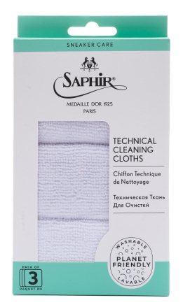 Saphir Medaille dOr Paris Sneaker Cleaning Cloth (Pack 3) M2505009
