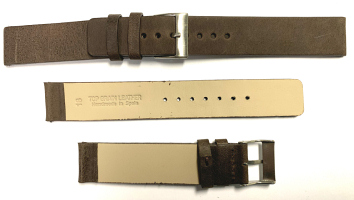 C101 Nut Brown Arizona Plain Leather Hand Made Watch Strap