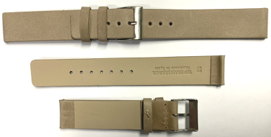 C101 Beige Lama Arizona Plain Leather Hand Made Watch Strap - Watch Straps/Luxury Hand Made
