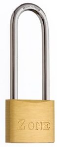 10/50/LS/BR/V - ZONE 10 SERIES 50mm LONG SHACKLE (76mm) VISI PACK - Locks & Security Products/Padlocks & Hasps