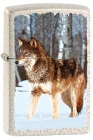Zippo 60005579 49181-081346 Wolf in Snowy Forest Design