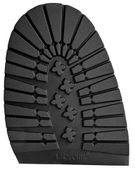 Vibram Mortara Walkabout Soles - 5mm Gents Black (10 pair) - Shoe Repair Materials/Soles