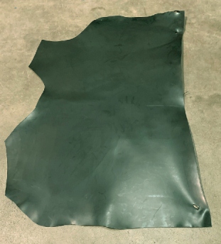 Dressed Leather C/G Shoulders Best Quality 2.5mm Green - Shoe Repair Materials/Leather Skins & Components