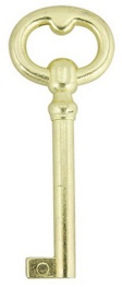 Hook 5418 421 Wardrobe Brass 7g - Keys/Window Lock Keys